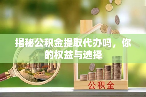 青原揭秘公积金提取代办吗，你的权益与选择